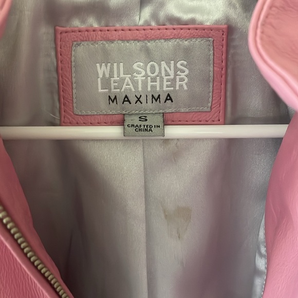 90s Y2K Pink Leather Moto Jacket - Picture 4 of 6